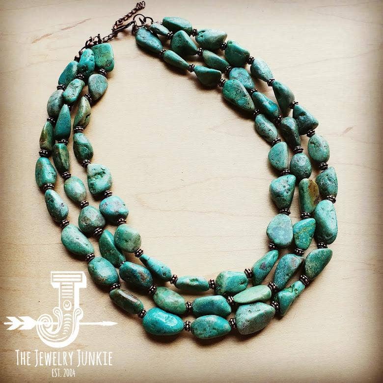 Natural store Turquoise Beads Bracelet Necklace Size