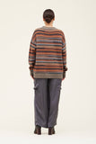 Stop Stripe Sweater in Maple