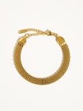 Caden 18K Gold Non-Tarnish Bold Chain Bracelet in Yellow Gold