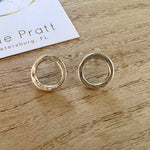 Minimal Post Silver Stud Earrings