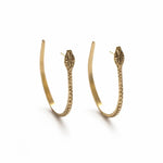 Ophidian Hoops in Gold