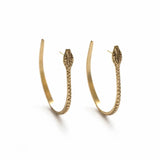 Ophidian Hoops in Gold