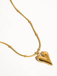 18K Gold Plated Non-Tarnish Heart Necklace