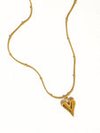 18K Gold Plated Non-Tarnish Heart Necklace