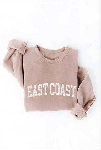 East Coast Graphic Sweatshirt in Tan