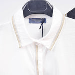 White Long Sleeve Collared Button-down