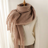 Tassel Scarf in Army Green