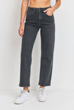 Black Relaxed Straight Jean