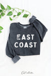 East Coast Graphic Sweatshirt in Vintage Denim