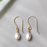 Fresh Water AAA Grade Pearl Earrings in Silver