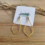 Gold and Silver Dangle Earrings