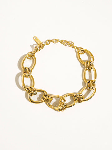 Tila 18K Gold Non-Tarnish Bold Chain Bracelet in Yellow Gold