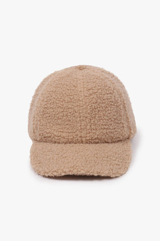 Sherpa Baseball Hat in Beige