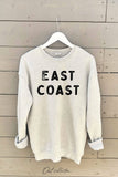 East Coast Graphic Sweatshirt in Vintage Denim