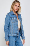 Medium Wash Classic Denim Jacket