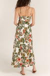 Tropical Print Midi Dress