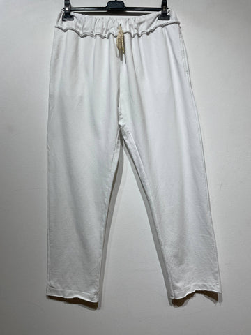 100% Cotton Pant in White