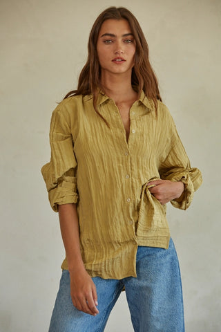 The Brighton Shirt in Dusty Yellow