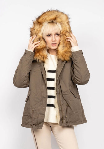 Faux Fur Parka