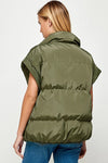 Olive Puffer Vest