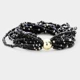 Multi Layered Bead Stretch Bracelet