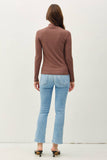 Turtleneck Knit Top in Eclipse