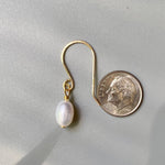 Fresh Water AAA Grade Pearl Earrings in Gold