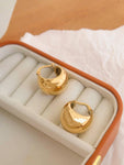 Amélie 18K Gold Non-Tarnish Classic Round Huggie Earring in Yellow Gold