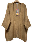 Oversized Cardigan in Camel