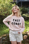 East Coast Graphic Sweatshirt in Vintage Denim