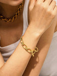 Tila 18K Gold Non-Tarnish Bold Chain Bracelet in Yellow Gold