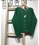 Green Mohair Wool Sweater