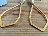 Gold and Silver Dangle Earrings